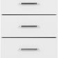 Dakota 3 Drawer Bedside - White