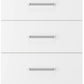 Dakota 3 Drawer Bedside - White