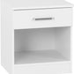 Dakota 1 Drawer Bedside - White