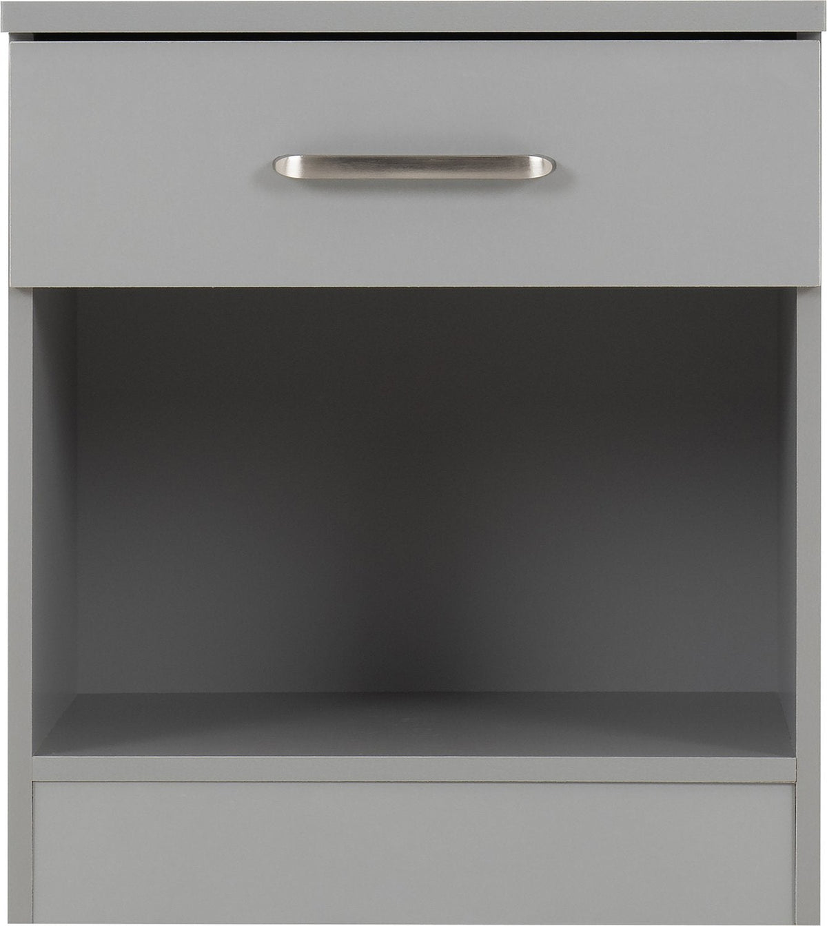 Dakota 1 Drawer Bedside - Light Grey