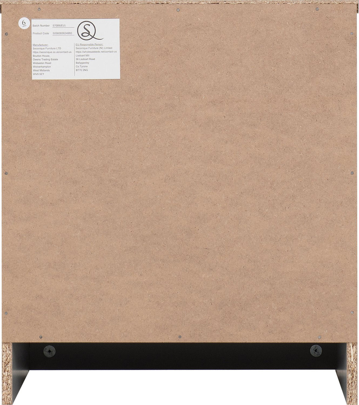 Dakota 1 Drawer Bedside - Light Grey