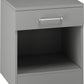 Dakota 1 Drawer Bedside - Light Grey