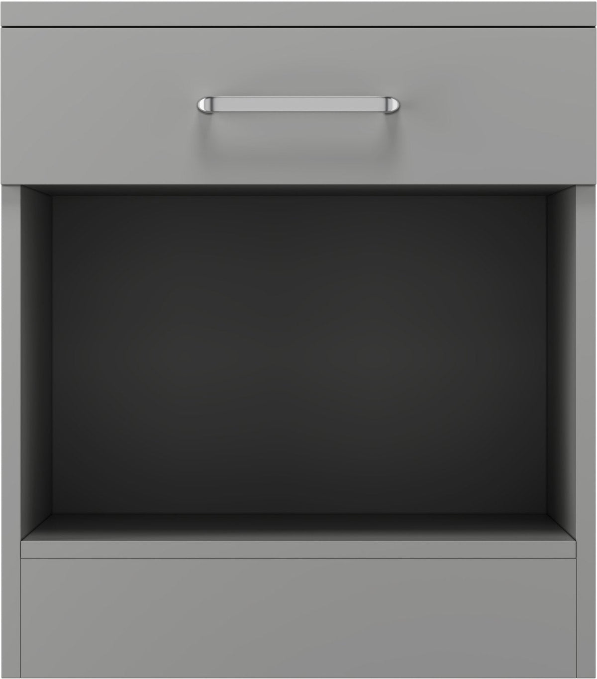 Dakota 1 Drawer Bedside - Light Grey