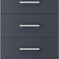 Dakota 3 Drawer Bedside - Dark Grey