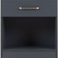 Dakota 1 Drawer Bedside - Dark Grey