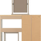 Nevada 4 Drawer Dressing Table Set - Oyster Gloss/Light Oak Effect Veneer