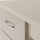 Nevada 4 Drawer Dressing Table Set - Oyster Gloss/Light Oak Effect Veneer