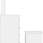 Nevada 4 Drawer Dressing Table Set - White Gloss