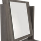 Nevada 4 Drawer Dressing Table Set - Black Wood Grain