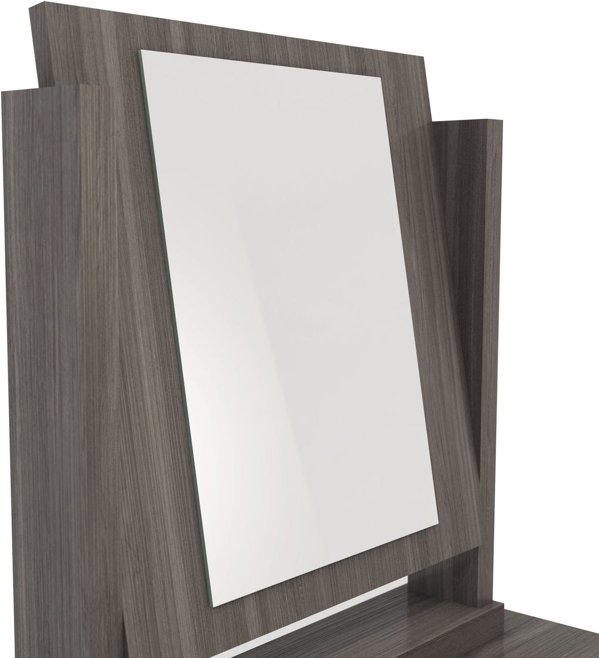Nevada 4 Drawer Dressing Table Set - Black Wood Grain