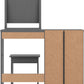 Nevada 4 Drawer Dressing Table Set - 3D Effect Grey