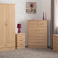 Nevada 2 Door 1 Drawer Wardrobe Bedroom Set - Sonoma Oak Effect