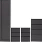 Malvern 2 Door Wardrobe Bedroom Set - Grey