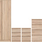 Malvern 2 Door Wardrobe Bedroom Set - Sonoma Oak Effect