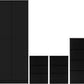 Malvern 3 Door Wardrobe Bedroom Set - Black