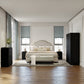 Malvern 3 Door Wardrobe Bedroom Set - Black