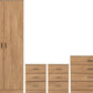 Dakota 2 Door Wardrobe Bedroom Set - Oak Effect