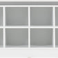 Portland Shoe Bench - White/Steel Fabric