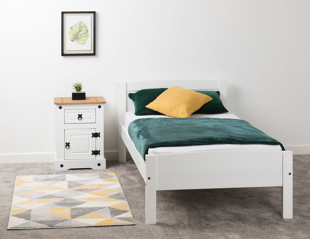 Amber 3' Bed - White