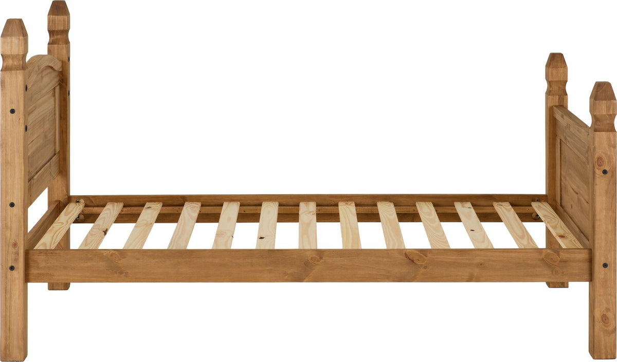 Corona 3' Bed High Foot End - Distressed Waxed Pine
