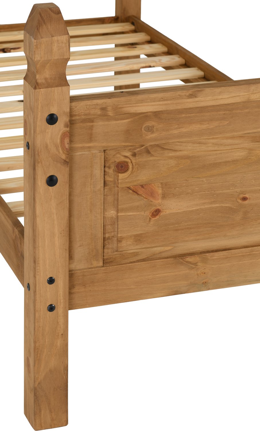 Corona 3' Bed High Foot End - Distressed Waxed Pine
