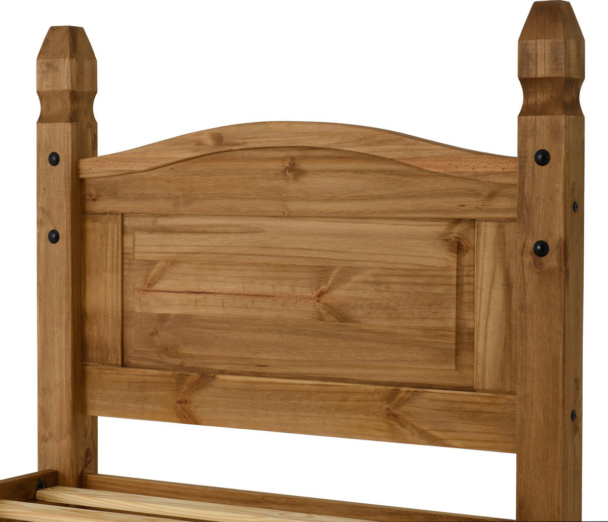 Corona 3' Bed High Foot End - Distressed Waxed Pine