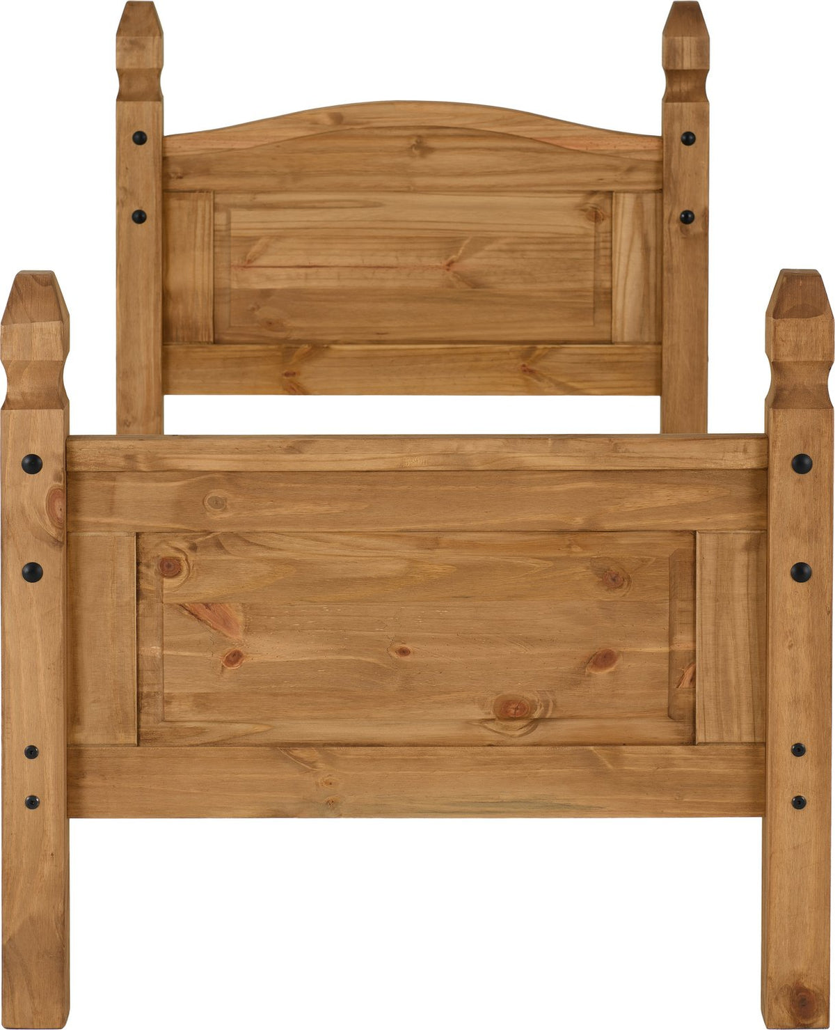 Corona 3' Bed High Foot End - Distressed Waxed Pine