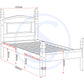Corona 3' Bed Low Foot End - Distressed Waxed Pine