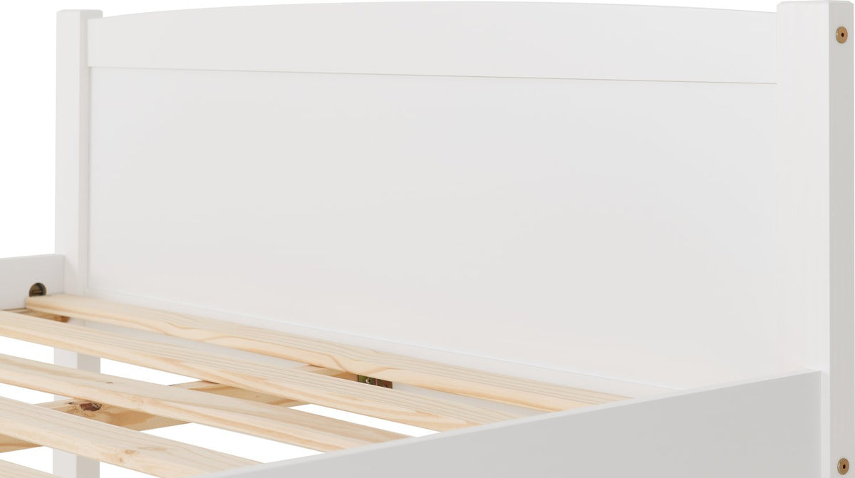 Amber 4'6" Bed - White