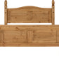 Corona 4'6" Bed High Foot End - Distressed Waxed Pine