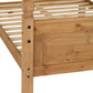 Corona 4'6" Bed High Foot End - Distressed Waxed Pine