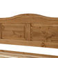 Corona 4'6" Bed High Foot End - Distressed Waxed Pine