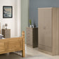 Corona 4'6" Bed High Foot End - Distressed Waxed Pine