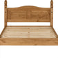 Corona 4'6" Bed Low Foot End - Distressed Waxed Pine