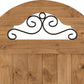 Corona Scroll 4'6" Bed High Foot End - Distressed Waxed Pine