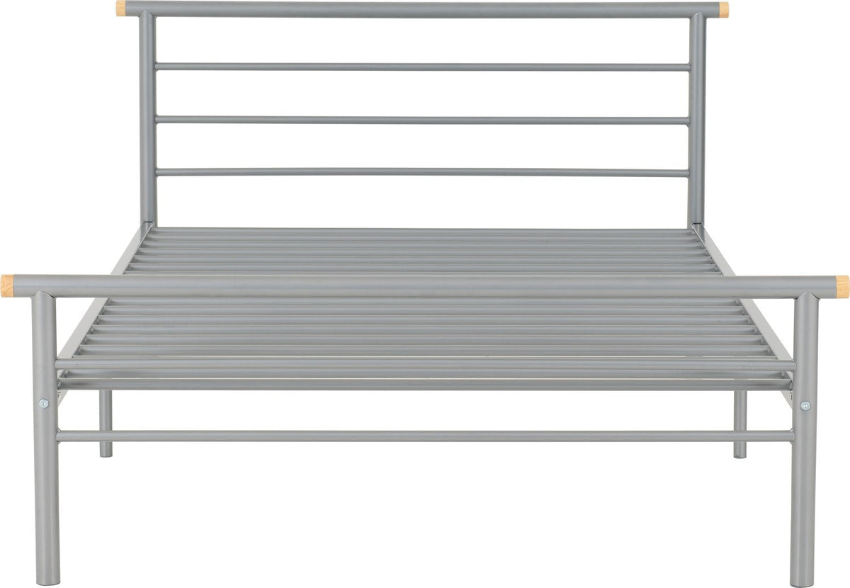 Orion 4'6" Bed - Silver