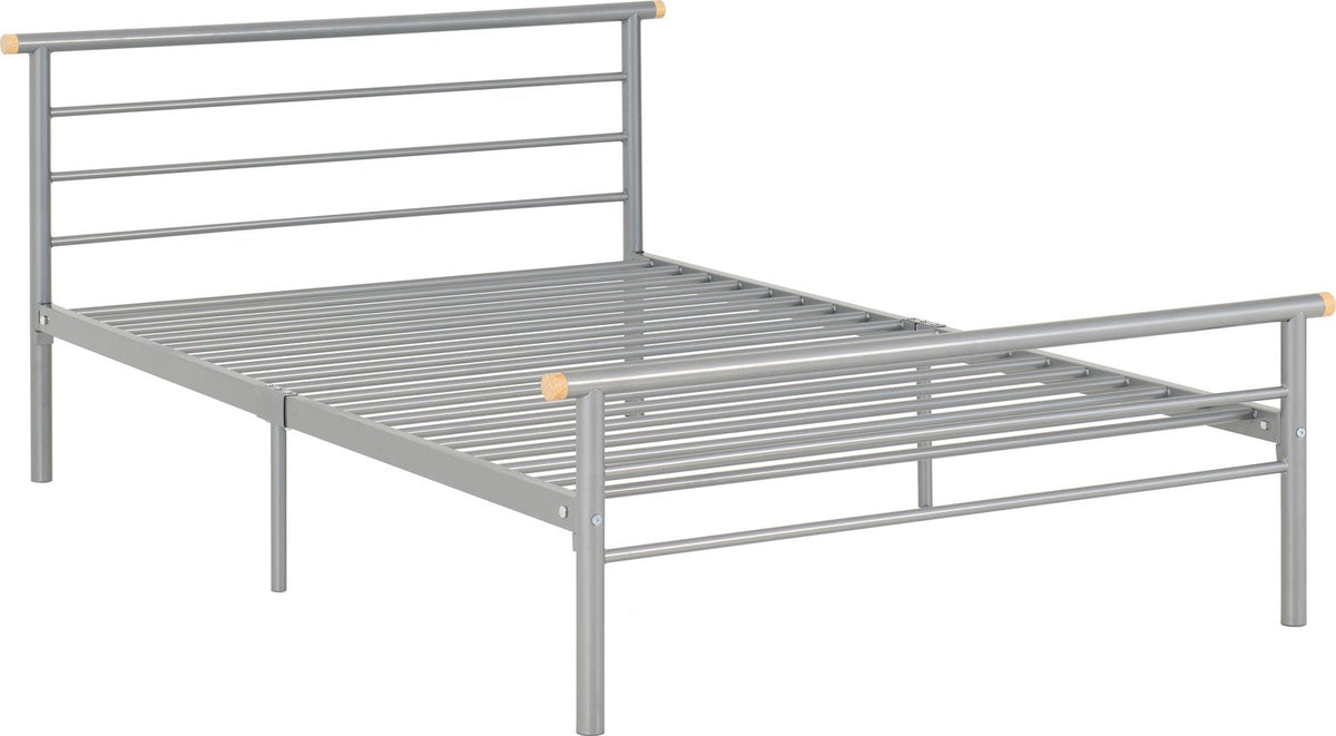 Orion 4'6" Bed - Silver