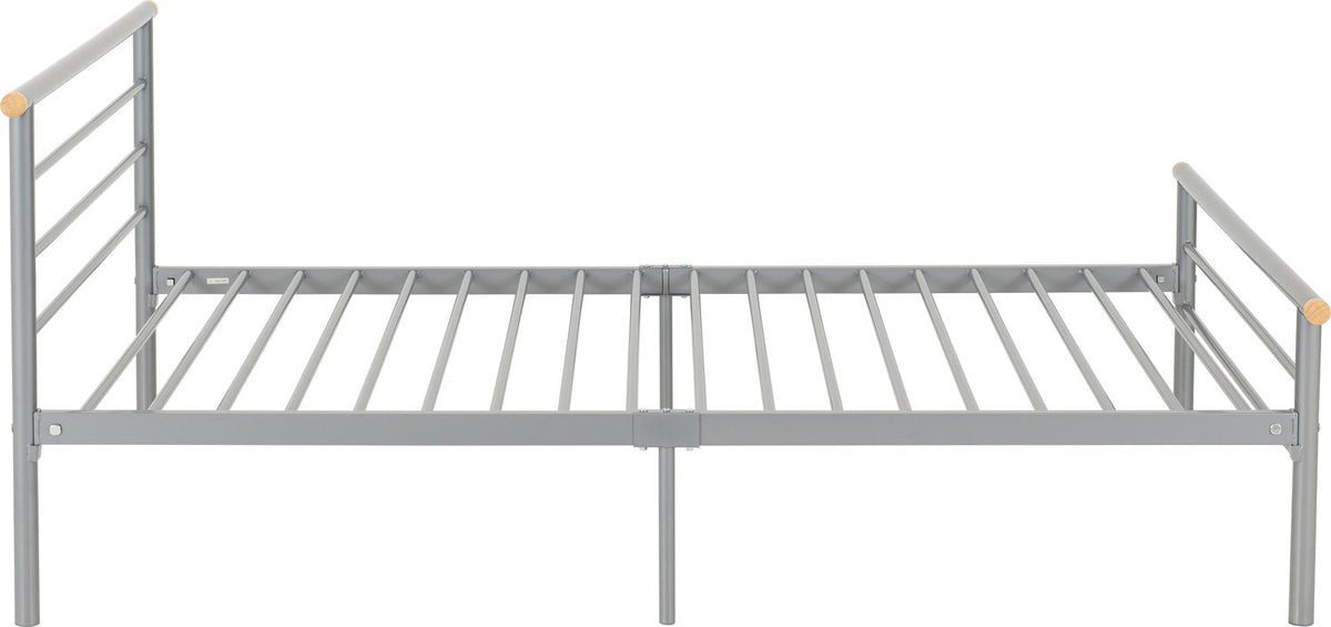 Orion 4'6" Bed - Silver
