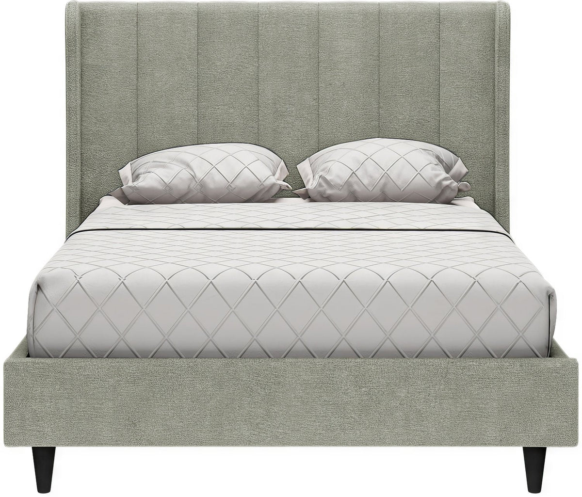 Amelia 4'6" Bed - Dark Grey Fabric