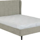Amelia 4'6" Bed - Dark Grey Fabric