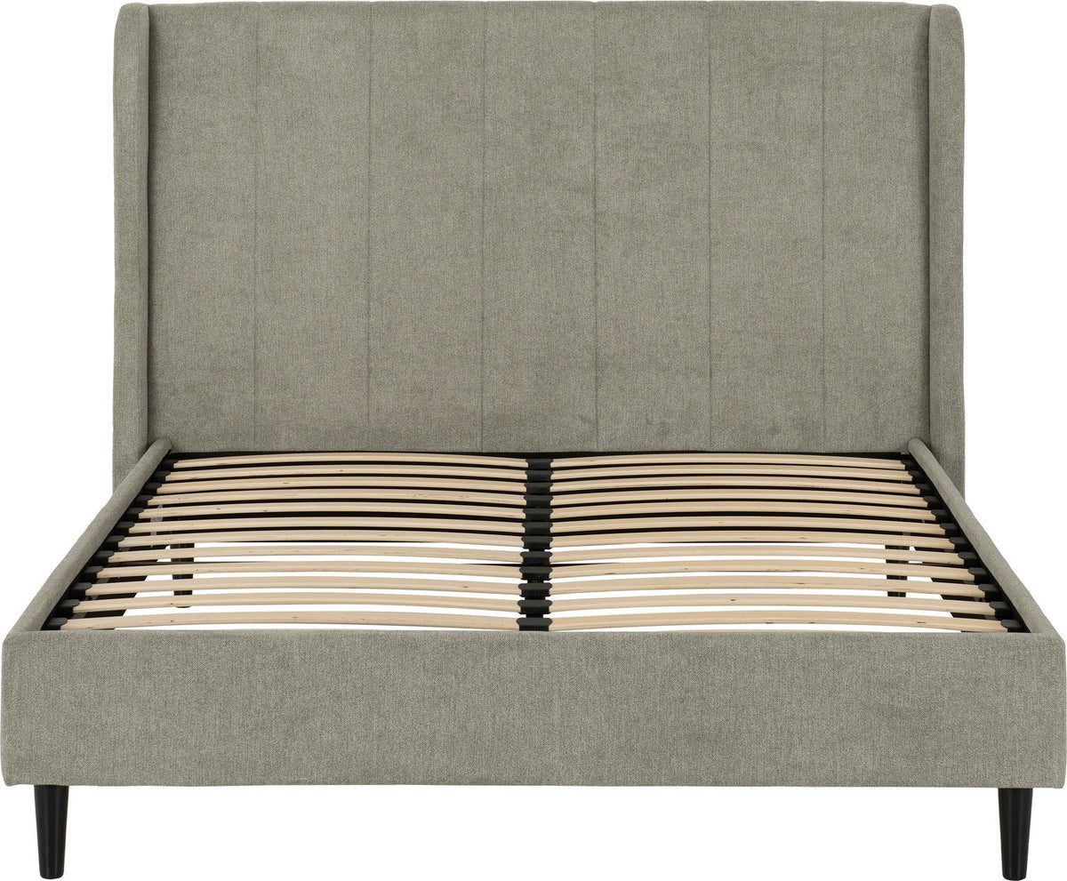 Amelia 4'6" Bed - Dark Grey Fabric
