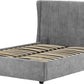Amelia Plus 4'6" Storage Bed - Dark Grey Fabric