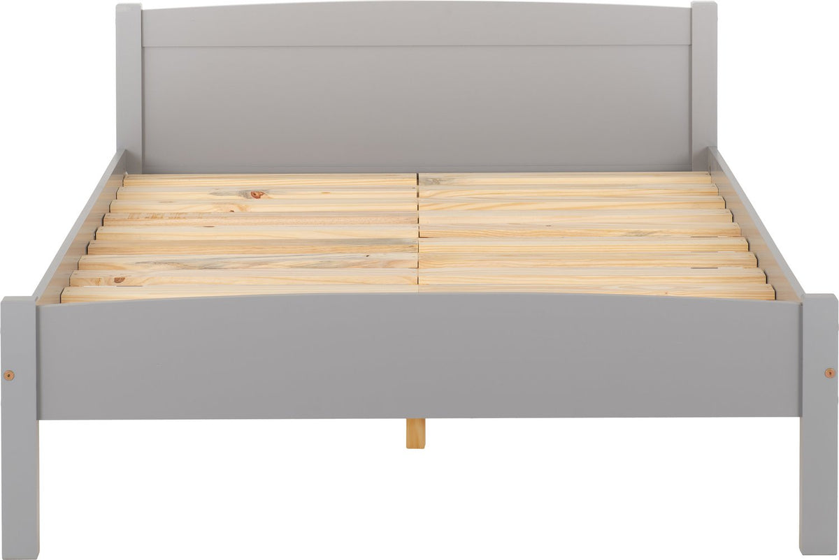 Amber 4'6" Bed - Grey Slate