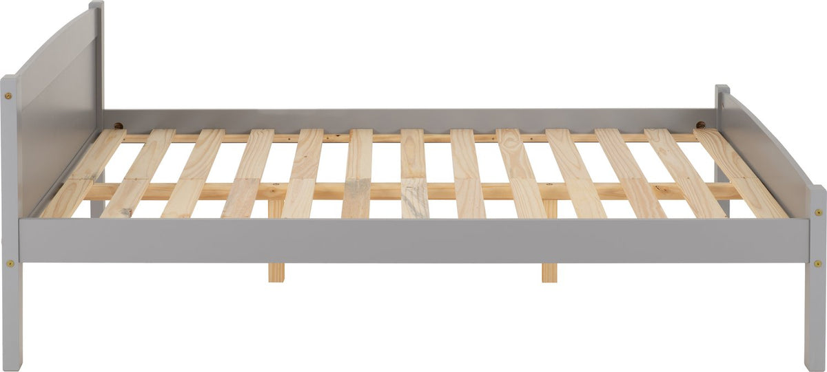 Amber 4'6" Bed - Grey Slate