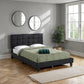Arran 4'6" Bed - Black Faux Leather