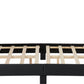 Arran 4'6" Bed - Black Faux Leather