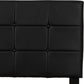 Arran 4'6" Bed - Black Faux Leather