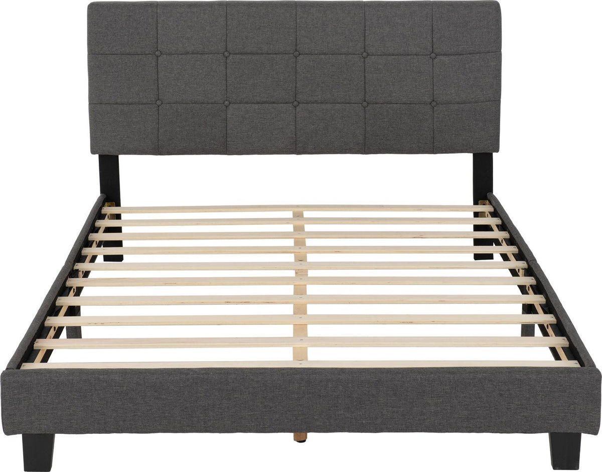 Arran 4'6" Bed - Grey Fabric
