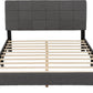 Arran 4'6" Bed - Grey Fabric