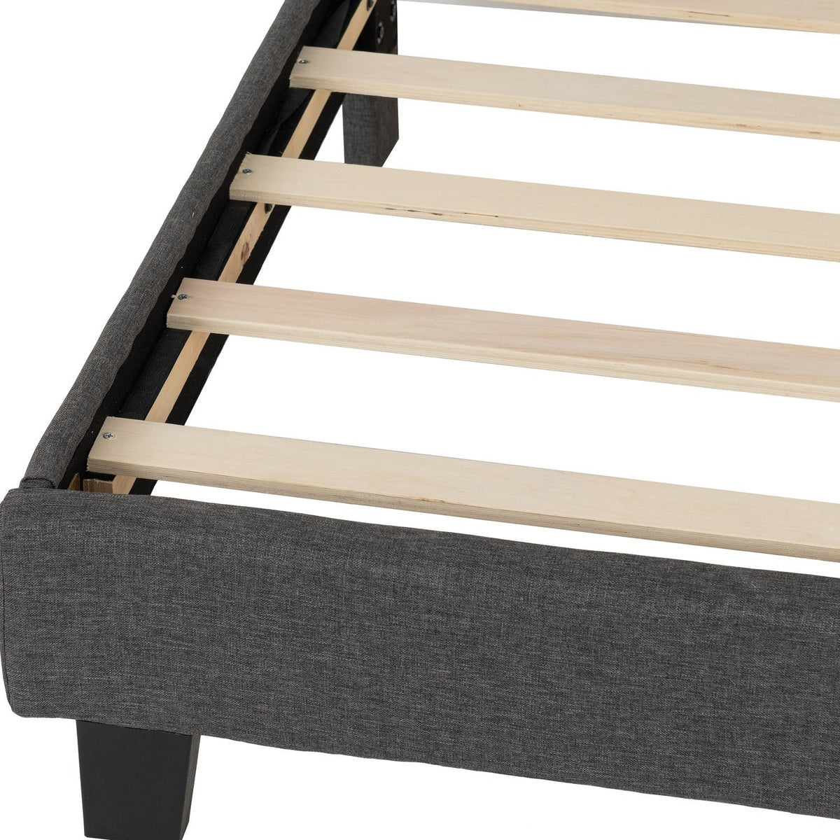 Arran 4'6" Bed - Grey Fabric
